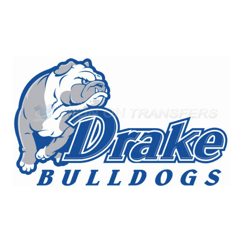 Drake Bulldogs Iron-on Stickers (Heat Transfers)NO.4275